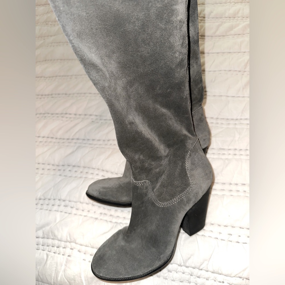 Gray Suede Vince Camuto boots